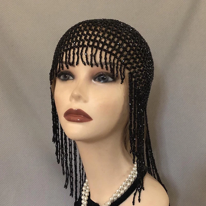 2021 Party Wedding Handmade Egyptian Cleopatra Belly Dance Beaded Headpiece Great Gatsby Vintage Accessories