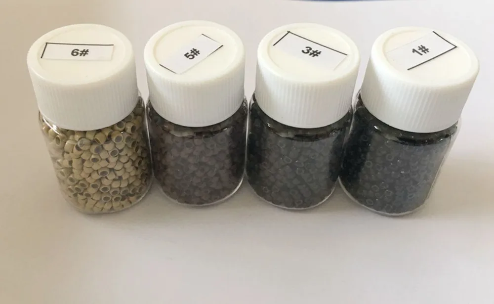 3000 Stück/Lot 2,9mm Schwarze Silikon-Nano-Ringe Mikro-Verbindungsperlen für Nano-Haarverlängerungen – Detail 1
