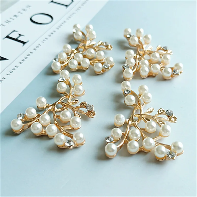 Free Shipping 20pcs/lot Flat Back Rhinestone Button For Hair Flower Wedding Invitation DIY Flower Centerpiece LSHZ015