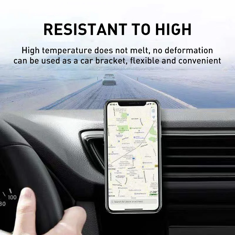 Support universel multifonction pour téléphone portable, autocollant Nano en caoutchouc, pour iPhone, fixation de Gel, autocollant mural dans la voiture