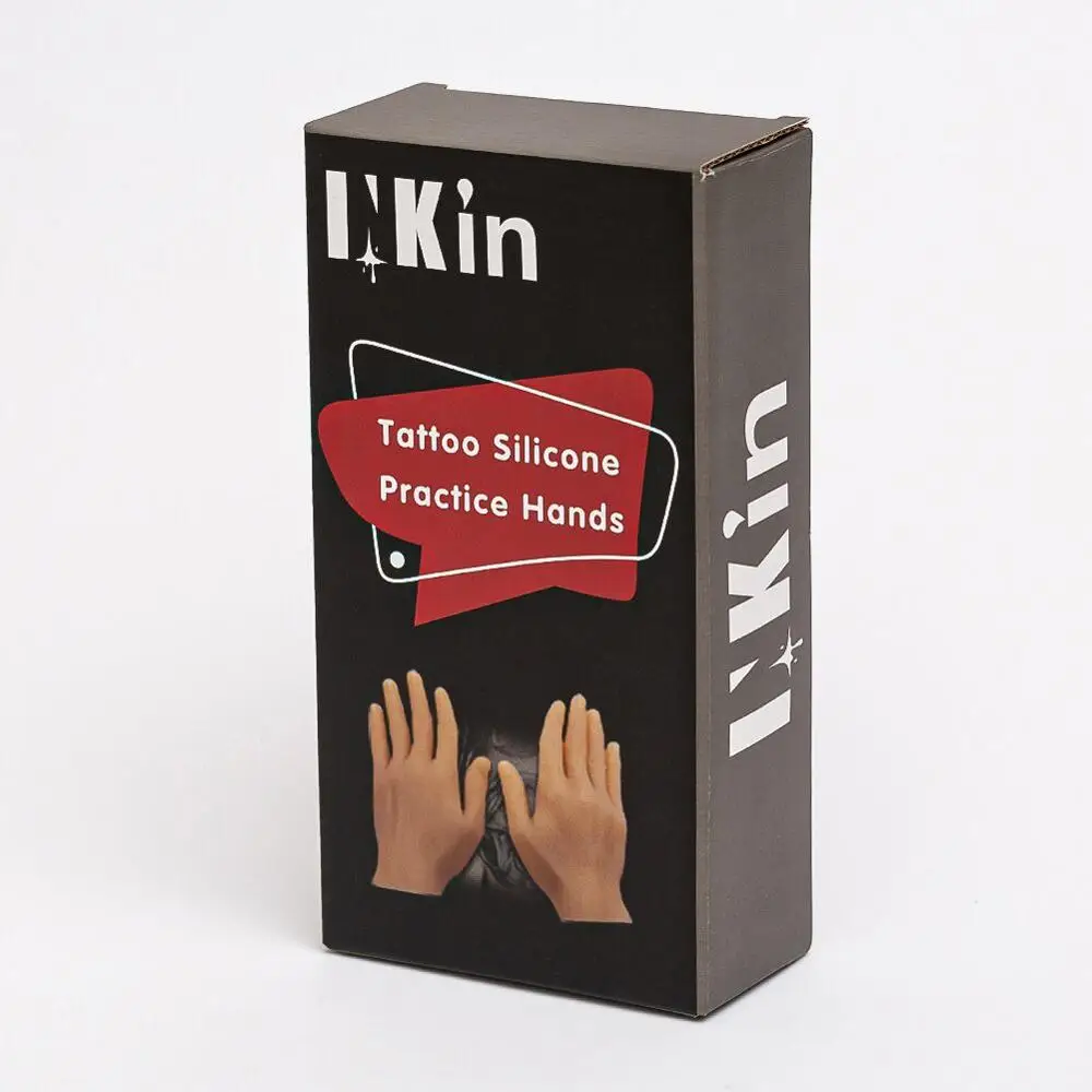 1 Pcs Tattoo Practice Skin Soft Synthetic Silicone 3D Fake Hand Module for Beginner Artists