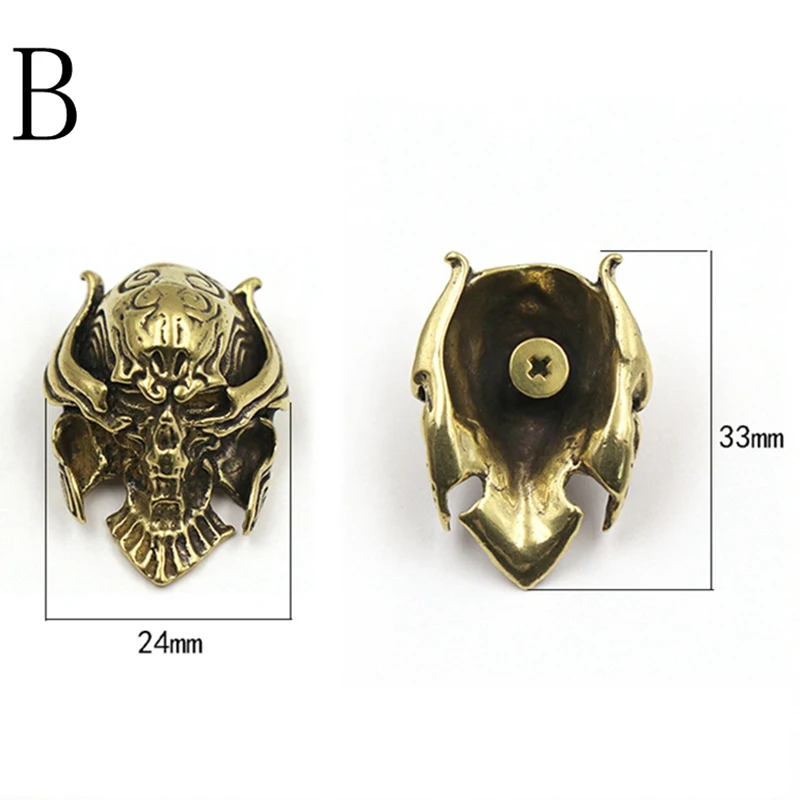 Devil Skull Cerberus Mosnster Distress Brass Screw Back Purse Button Choncos Buckle For Leather Craft Wallet Bag Accessories