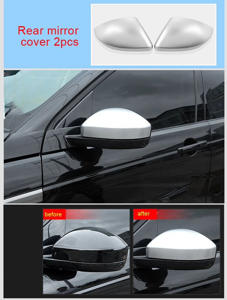 

For Land Rover discovery 2015-2019 chrome Car exterior Rear mirror cover 2pcs