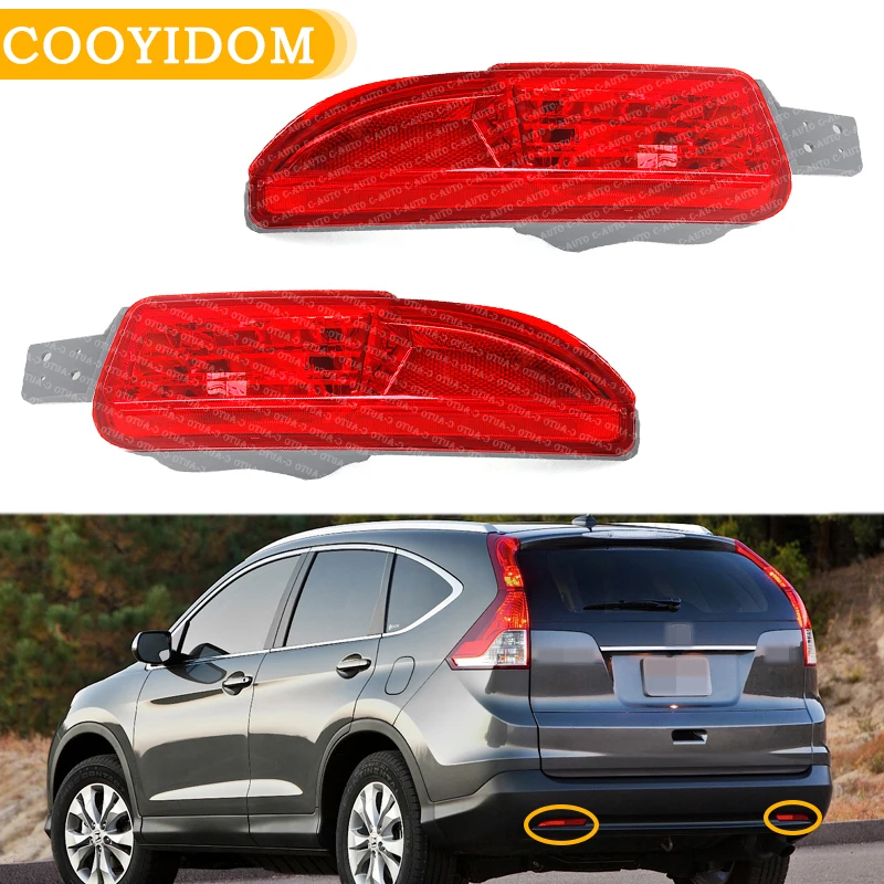 Car Rear Garnish Reflector Fog Lamp Light Bumper Foglight For Honda CRV RM1/2/3/4 2012 2013 2014 34550-T0A-H01