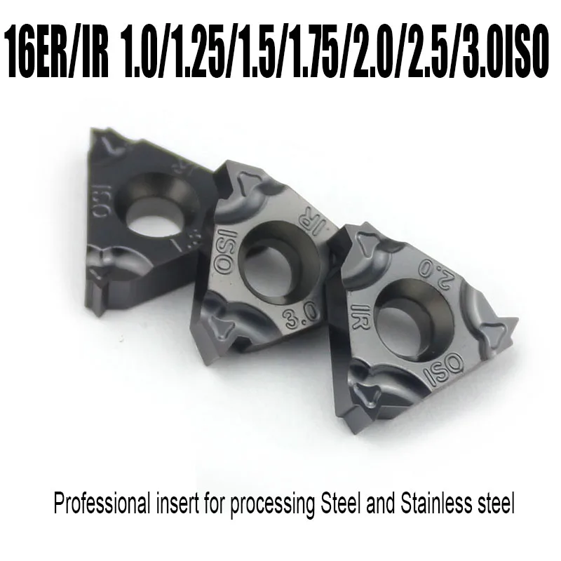 16ER/IR 1/1.25/1.5/2/2.5/3.5 ISO Thread turning tool carbid insert Lathe tool specialize in stainless steel and common steel