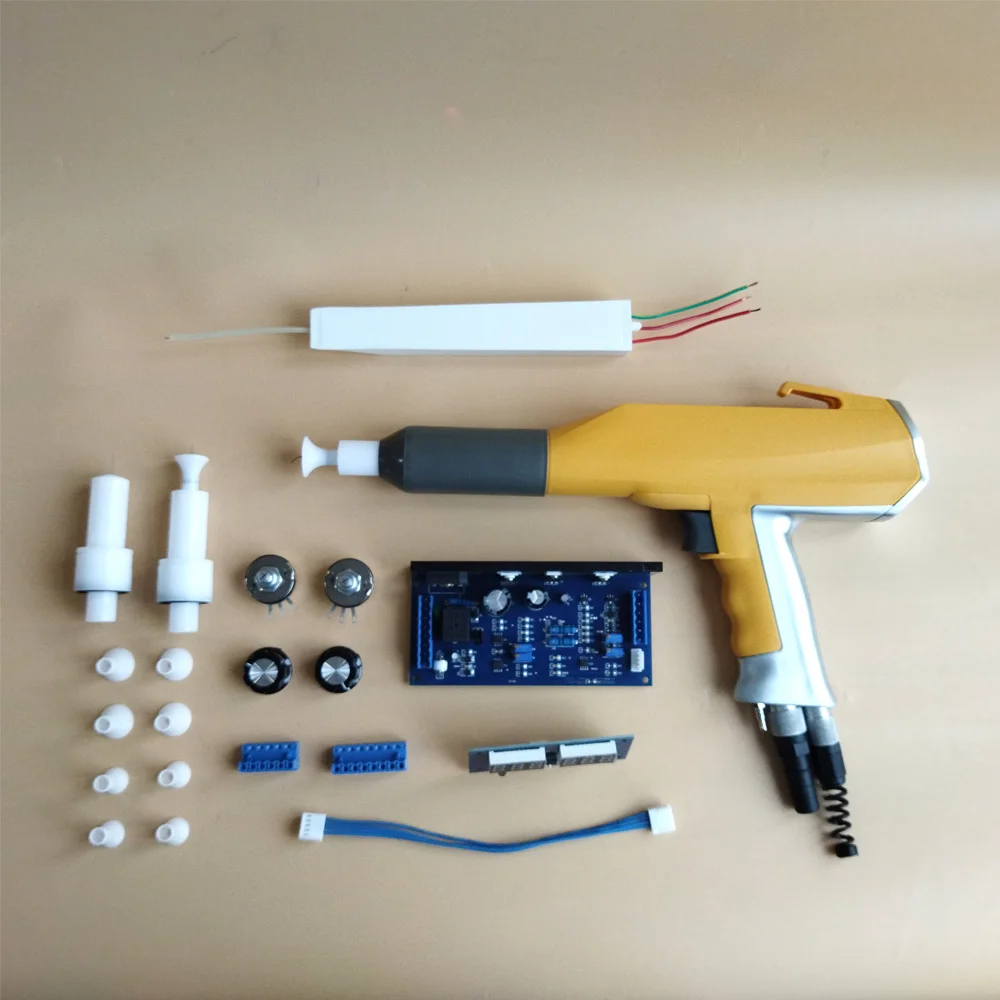 

Complete Powder Coating Gun Kit Including Powder Spray Gun shell Body With HV Cascade and Digital Display PCB Circuit Board