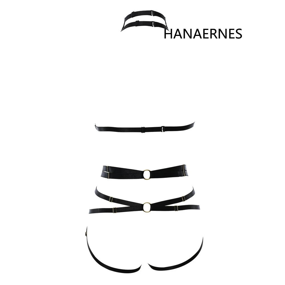 Hanaernes Zwarte Veer-Gewikkeld Crop Top Open Borst Kooi Band Beha Fetish Wear Bodem Slipje Sexy Lingerie Bondage Strap set