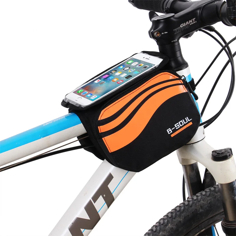 Bicycle Bags Front Touch Screen Mobile Phone Bag MTB Road Mountain Bike Top Tube Bag Cycling Pannier pack Cycling Accessories