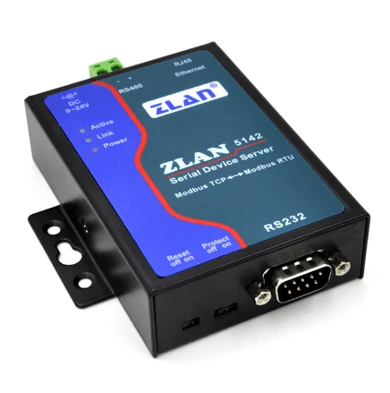 Normale Gateway Modbus multi-host ZLAN5142 RS232/485 porte Modbus convertitore da TCP a RTU