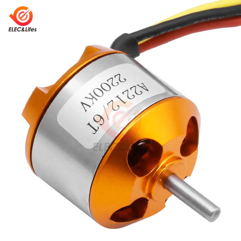 A2212 930KV 1000KV 1400KV 2200KV 2700KV Brushless Motor For RC Aircraft Plane Outrunner Toy Hobby motor Multicopper DIY Kit