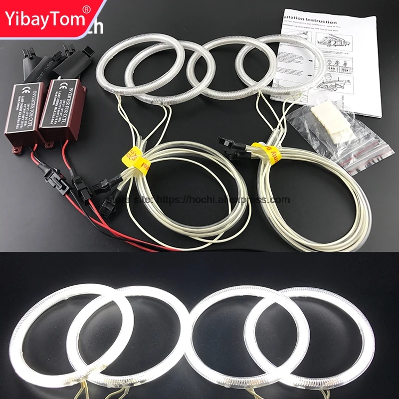 Головной светильник YibayTom WHITE 6000K CCFL, гало, ангел, глаза демона, комплект, ангельские глазки, свет для Nissan Altima Coupe 2010 2011 2012 2013