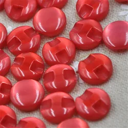 50 pcs 12 mm Red Cat's Eye button craft/cucito/baby lot mix PT82