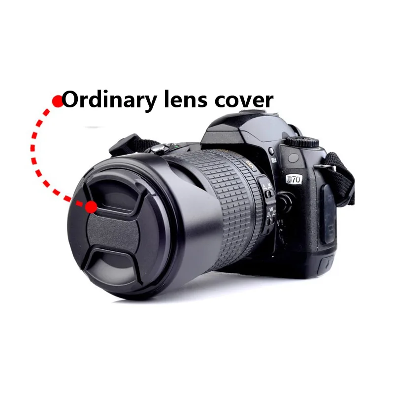 37 39 40.5 43 46 49 52 55 58 62 67 72 77 82 86 مللي متر مركز قرصة عض على غطاء تغليف شعار ل canon nikon