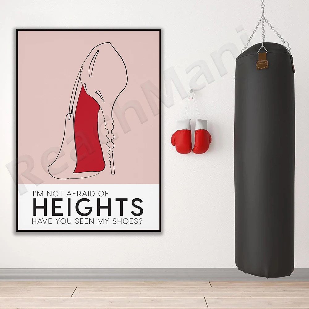 Printable high heel art, sex and the city quotes, bedroom print closet decoration shoe cabinet poster