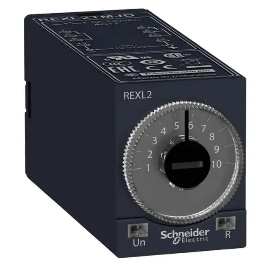 

REXL4TMF7 Modular timing relay, 5 A, 4 CO, 0.1 s..100 h, on-Delay, 120 V AC