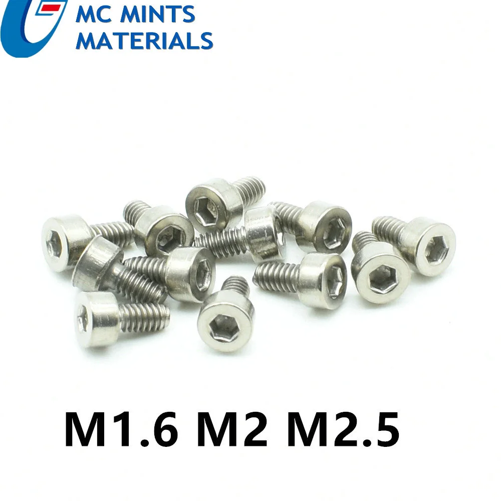 

M1.6 M2 m2,5 x 4 5 6 8 10 12 15 20 мм Титановый болт с головкой колонки Оригинальный не полированный титановый крепеж Ta2