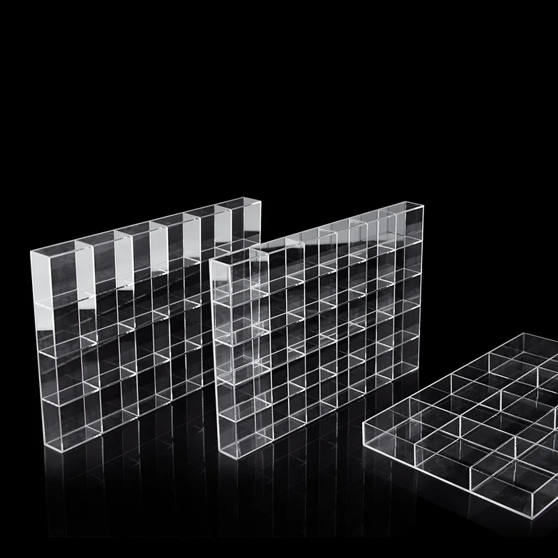 Jewelry Storage Box Grid Plate Transparent Acrylic Lattice Split Plate Jewelry Bead Display Box Loose Bead Accessories