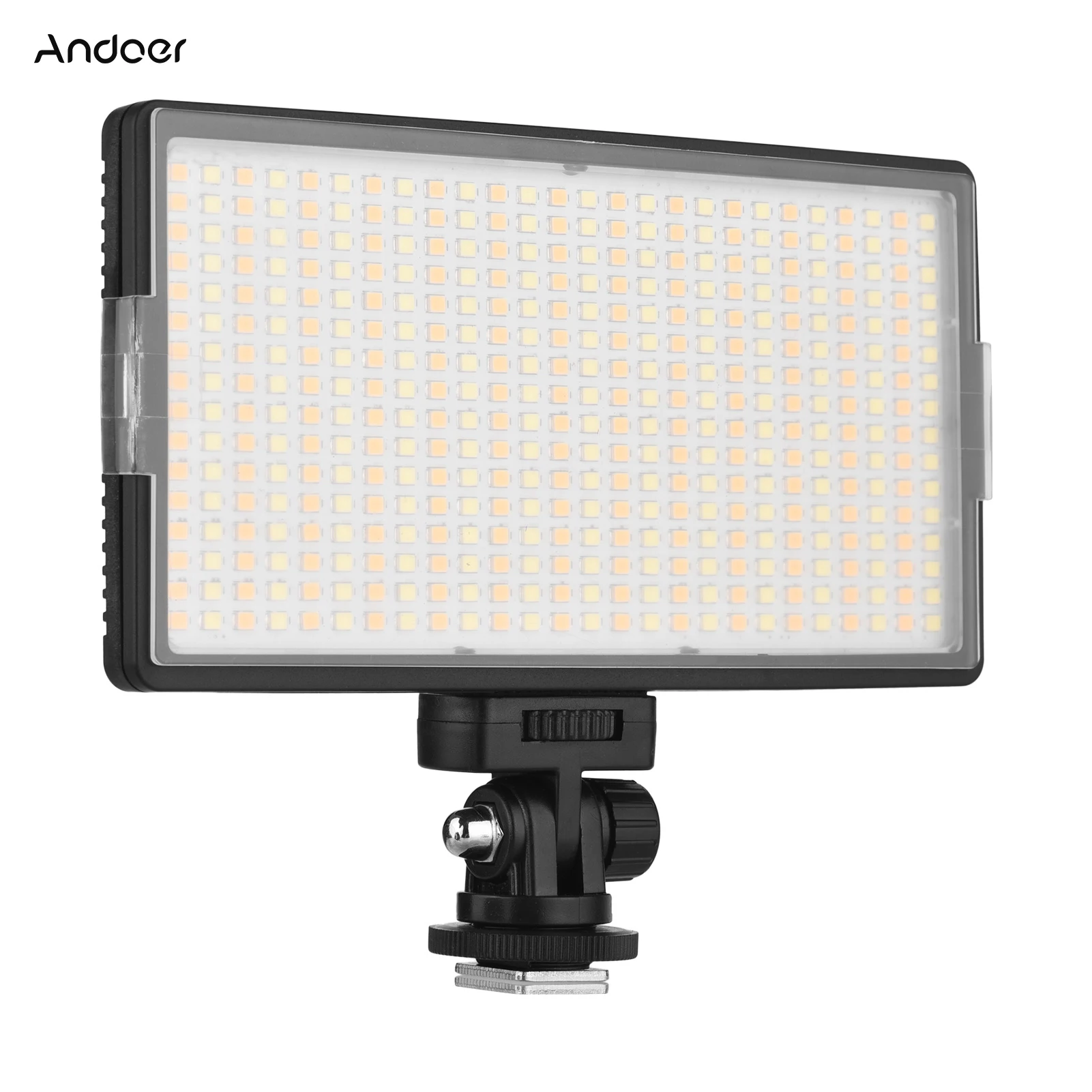 Światło LED do kamery LED-416 w aparacie oświetlenie fotograficzne Panel 416 diod 3200-5600K z możliwością przyciemniania 1/4 Cal głowicy kulowej do