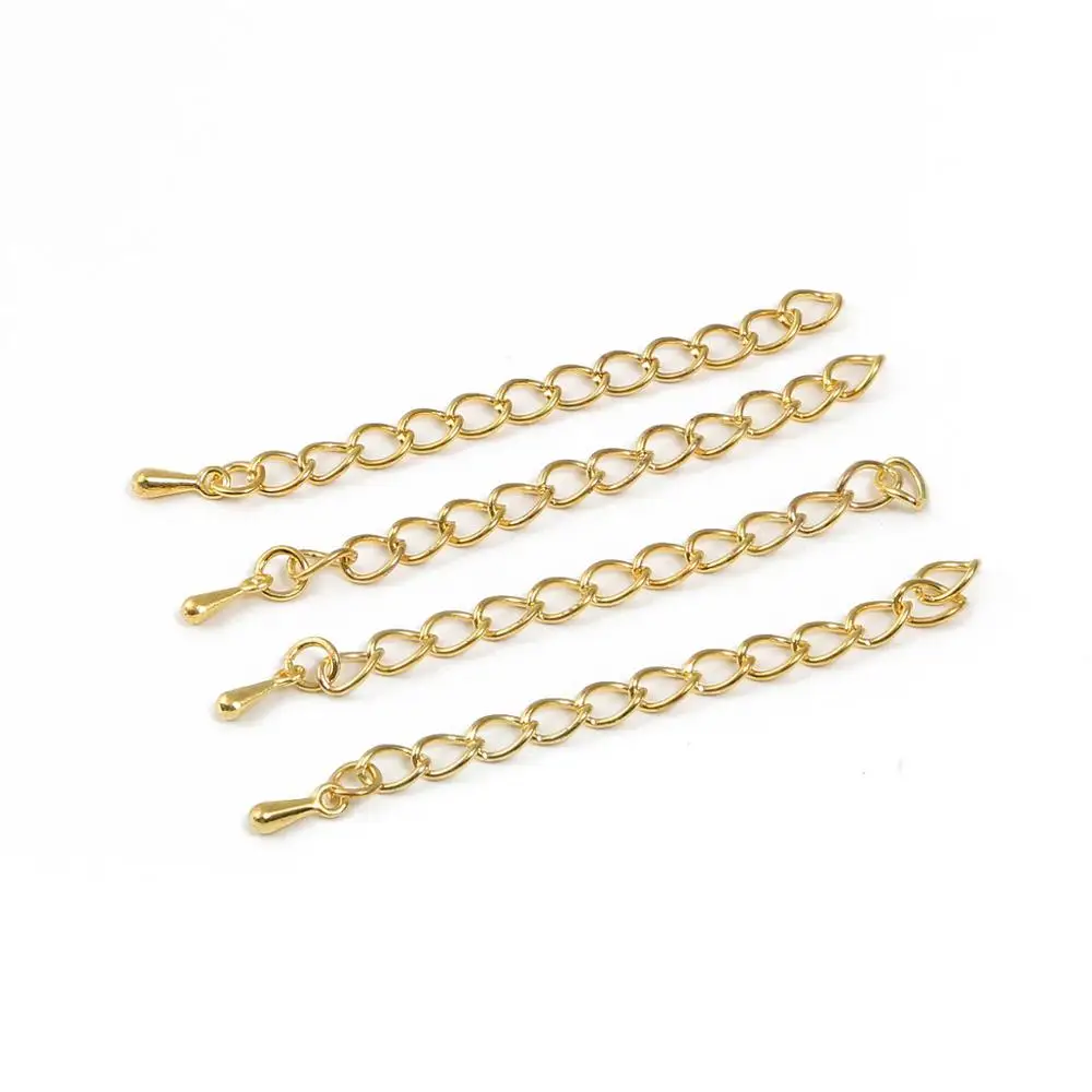 10pcs/lots High Quality Iron Extension Tails Chain Connectors For DIY Bracelet Necklace Tails Chain Jewelry Making Accessories