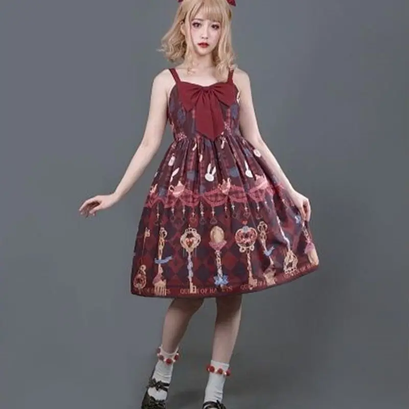 Nhật Bản Cung Điện Ngọt Công Chúa Lolita Đầm Vintage Cao Cấp In Victoria Đầm Kawaii Cô Gái Gothic Lolita Cos Loli