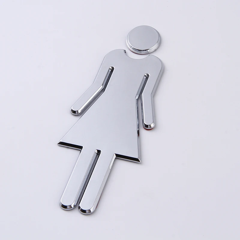 Toilet /Loo /Bathroom /Restroom /WC Door Wall Sign Signage MAN & WOMAN Board Prompt Sign Wall Doors Decor Accessories