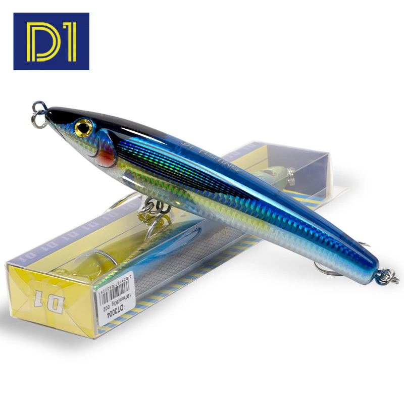 D1 Trolling Lockt Schwimm Bleistift Angeln Köder 197mm 93g Große Stickbait Wobbler Für Seabass Thunfisch Lungfish DT3004 Peche angelgerät