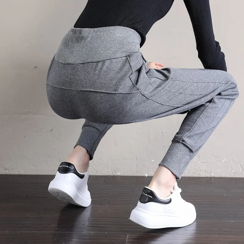 PELEDRESS Joggers Women Thick Warm Winter Sweatpants High Waist Velvet Fleece Female Trousers Sport Casual Pants Suits Loose New