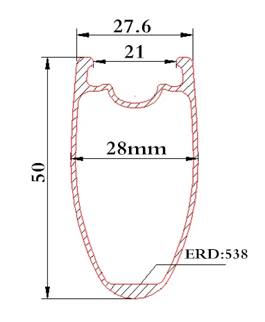 AWST High Quality Disk Road Bicycle 28mm Wide 50mm Deep Road Carbon Light Wight Bike U-Shaped Rims