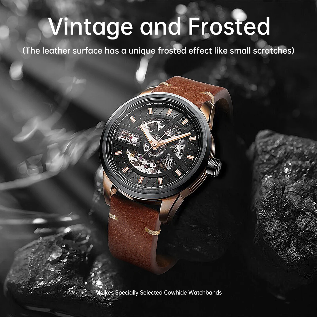 Retro Genuine Leather Watch Band For Huawei Amazfit GTS 20mm 22mm Quick Release Smart WatchBand Women Men Watch Accessories