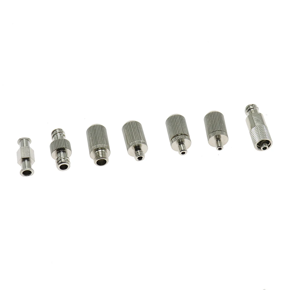 1 Chiếc Hộp Đựng Kim Loại Adapter Mạ Niken Đồng Keo Subpackaging Nòng Luer Khóa Khí Quản Lắp Cổng Kết Nối