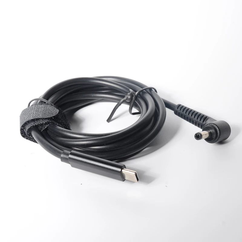 (4.0x1.7mm) 레노버 4.0*1.7mm DC 플러그 커넥터용 USB 유형 C PD 노트북 충전 케이블, 전원 어댑터 변환기 노트북 충전기