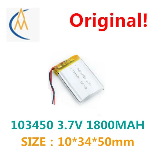 buy more will cheap New sufficient capacity polymer li-ion battery 3.7 V 103450 1800 mah bluetooth stereo MP3 / equipment/mini