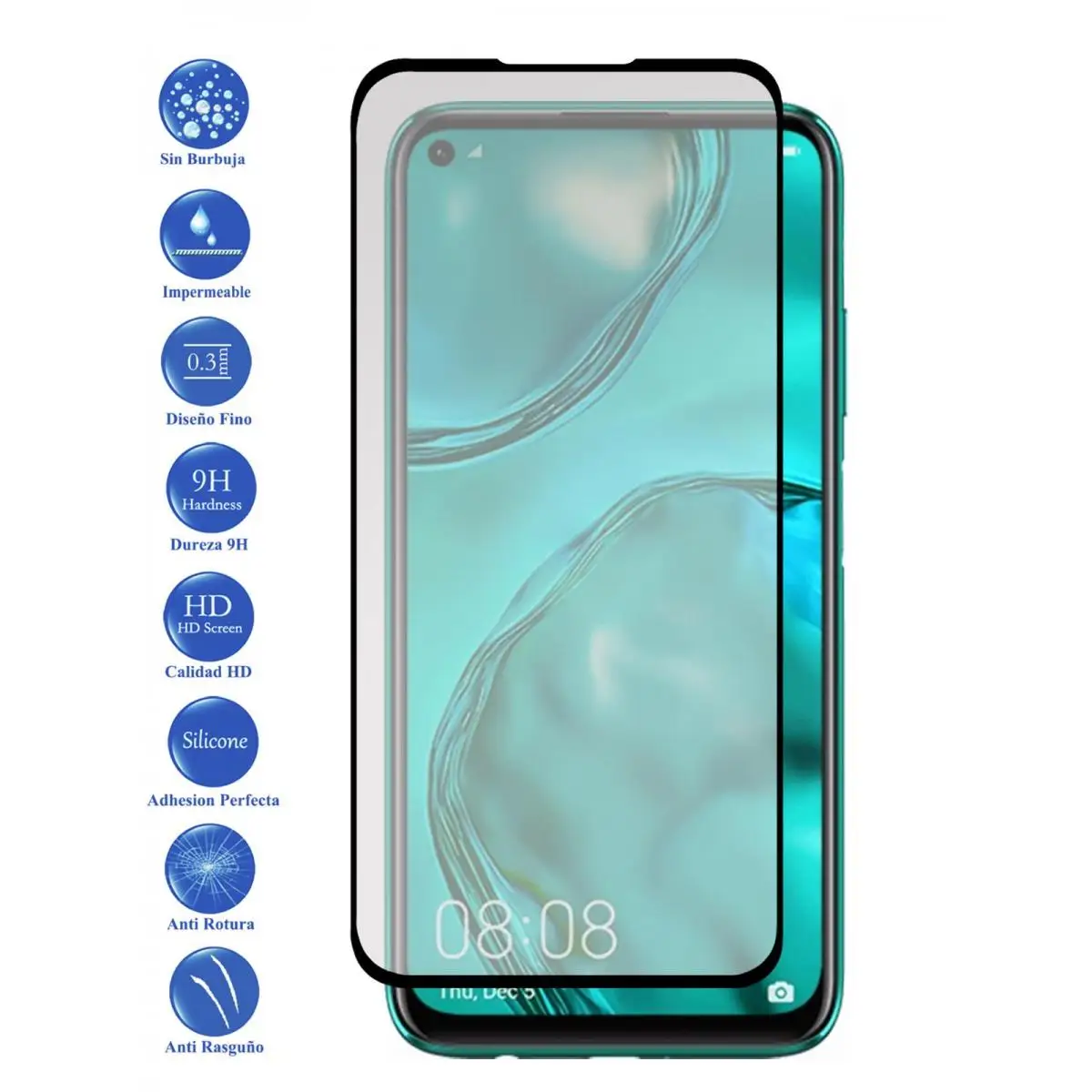 Choose Color Huawei P40 Lite E full tempered glass Protector