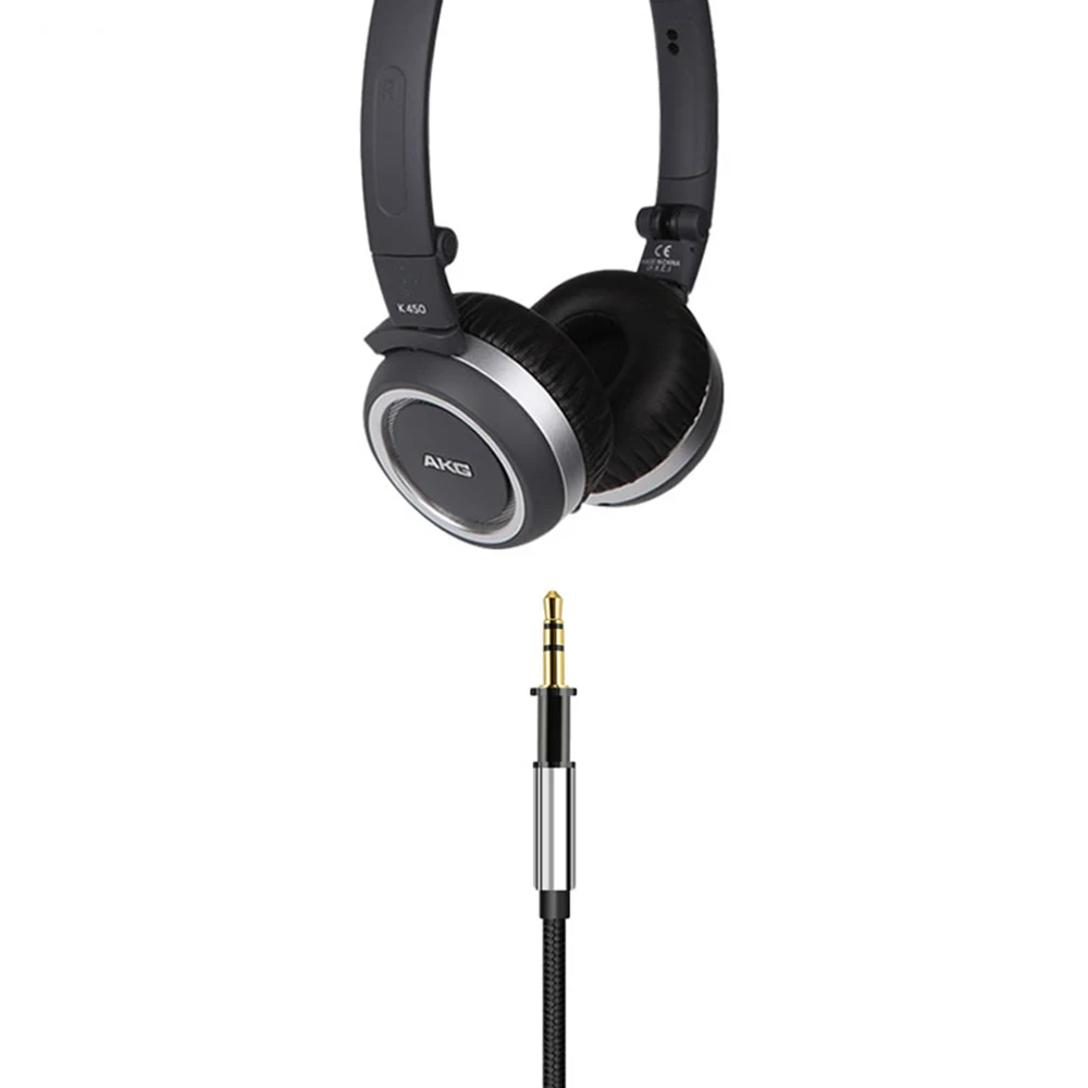 Cable de extensión de nailon trenzado para auriculares AKG, Cable USB tipo C de 2,5mm, OFC, K450, K451, K452, K480, K490, K495, Q460