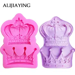 M0761 Royal crown silicone fandont mold Silica gel moulds crowns Chocolate molds candy mould wedding cake decorating tools