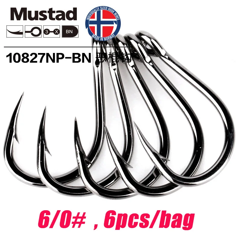 Mustad Norwegen Origin Meeresangelhaken Super Power Big Size Circle Angelhaken,1 # -12/0 # ,10827NP-BN