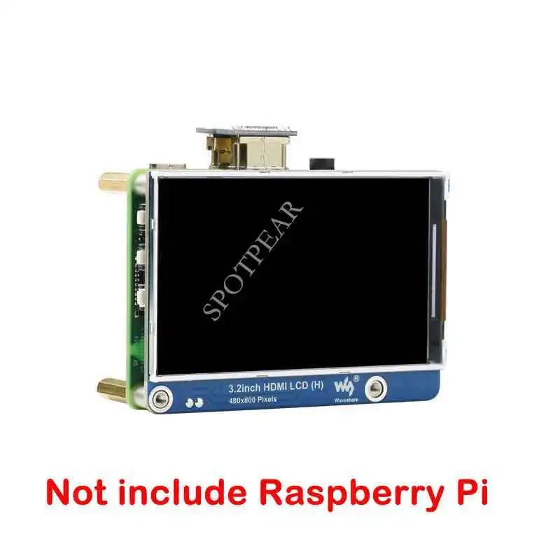 Pantalla Raspberry Pi LCD de 3,2 pulgadas, HDMI de 3,2 pulgadas, pantalla IPS de 480x800, compatible con HDMI también para otro mini ordenador