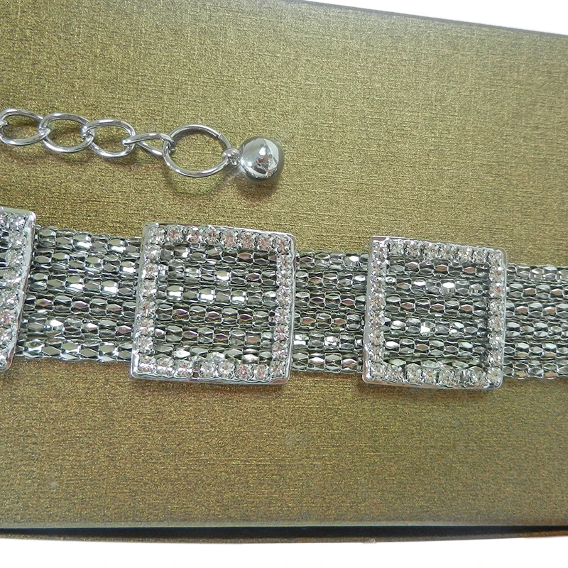 Multi-Row Rhinestone Cintura, Cinto De Metal Incrustado Osso De Serpente, Cinto De Jeans