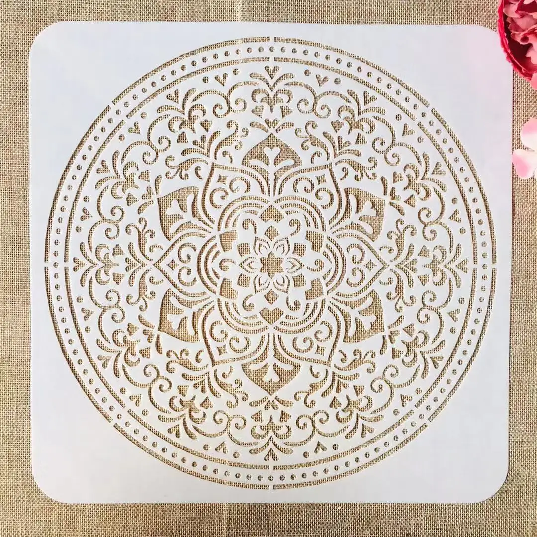 

30*30cm Mandala Circle No. 9 DIY Layering Stencils Painting Scrapbook Coloring Embossing Album Decorative Template