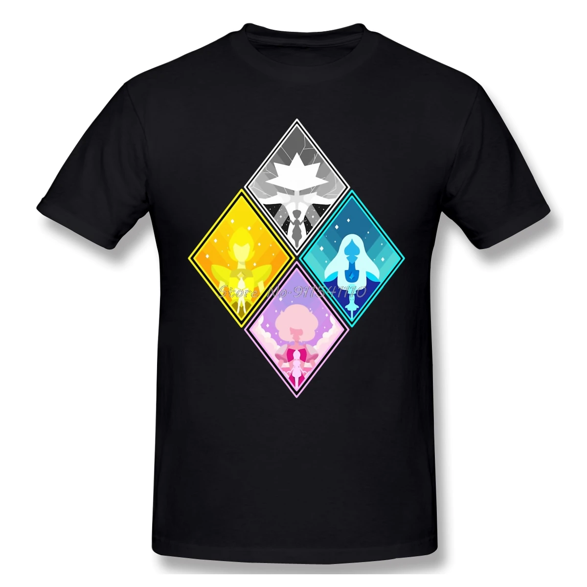 High Quality O-Neck 100 Cotton Tops & Tees band The Great Diamond Authority T-shirt steven universe sleeve short