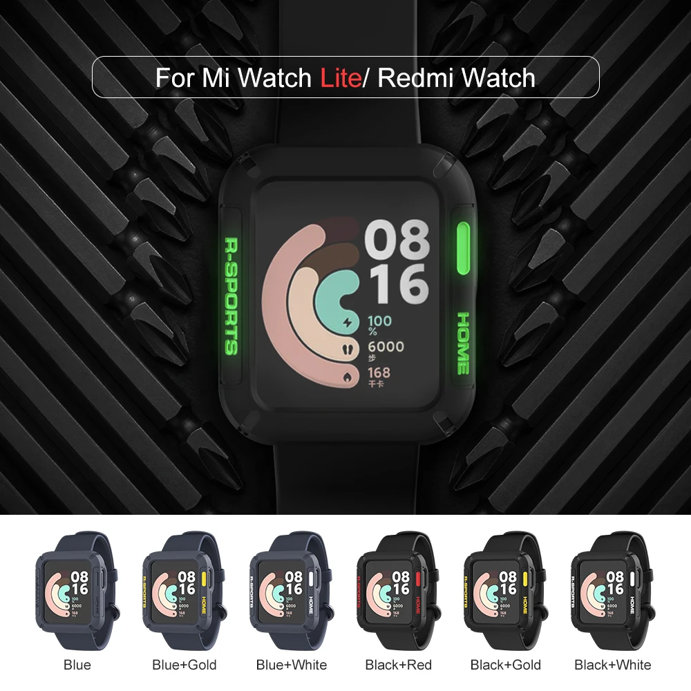 SIKAI 2021 Mới Ốp Lưng Cho Xiaomi Mi Dây Lite TPU Vỏ Bảo Vệ Bao Da Dây Đeo Vòng Tay Củ Sạc Cho Xiaomi Redmi đồng Hồ