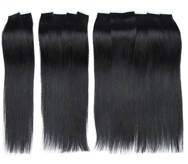 SEGO 2,5 g/Stück, gerade Tape-In-Haarverlängerungen, Echthaar, Skin Weft Tape Hair, nahtlos, unsichtbar, doppelseitiges Klebeband, 20 Stück – Detail 23