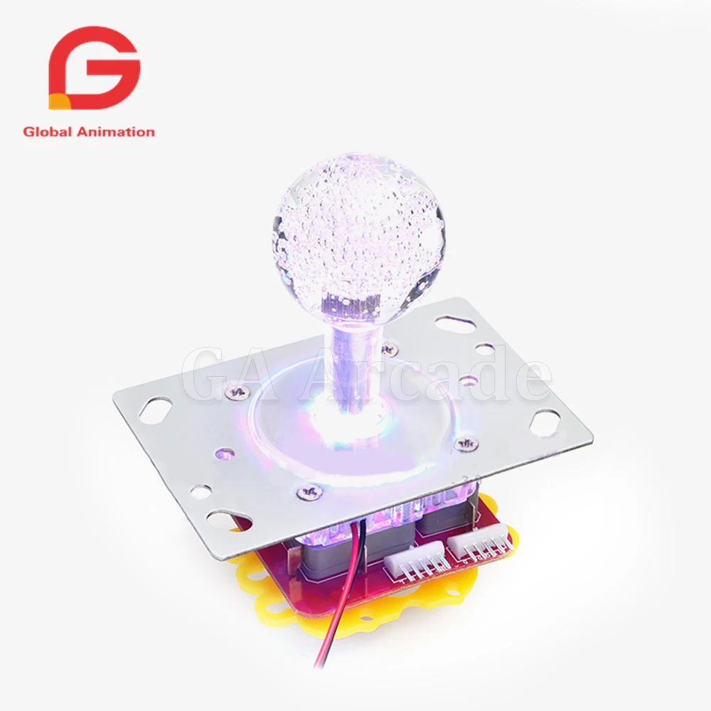 LED Illuminated Arcade Joystick, USB Joystick Controller, Arcade Machine, PC Game, Raspberry Pi, 4 Way, 8 Way, 1 Unit, 12V