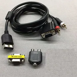 For SEGA Dreamcast DC VGA High Definition Cable RCA Sound Adapter HD box PAL NTSC