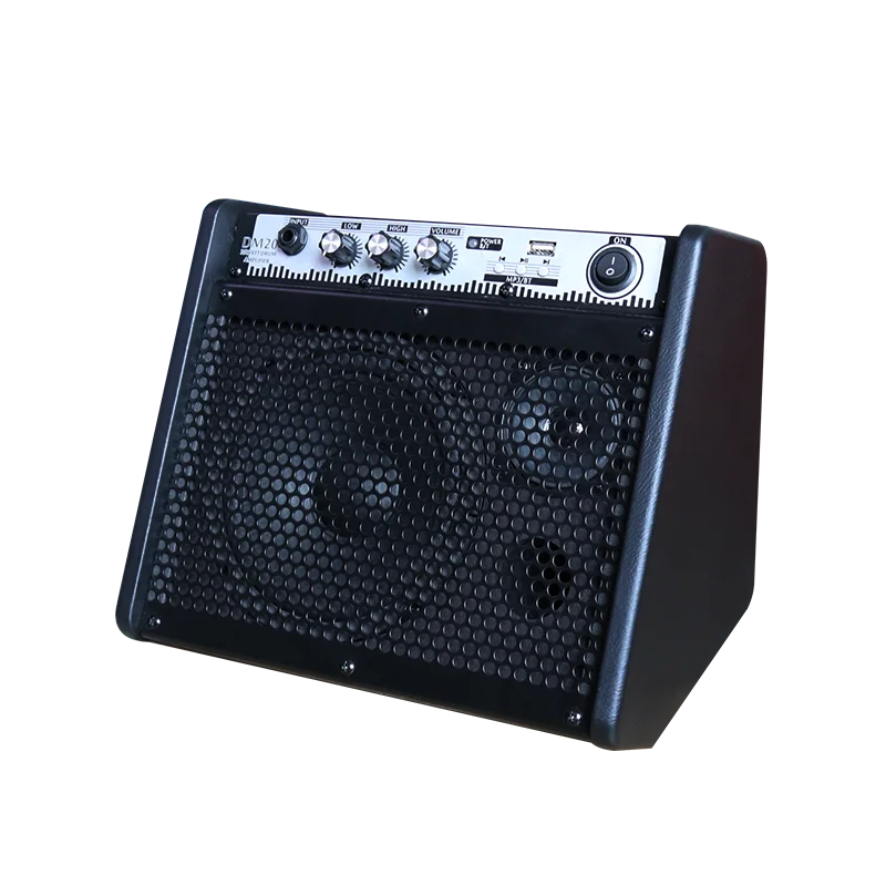 Coolmusic DM20 Amplifier Bluetooth Speaker Professional for Electronic Drum Kit Piano Keyboard with E-Drum Noise-Reduction Cable