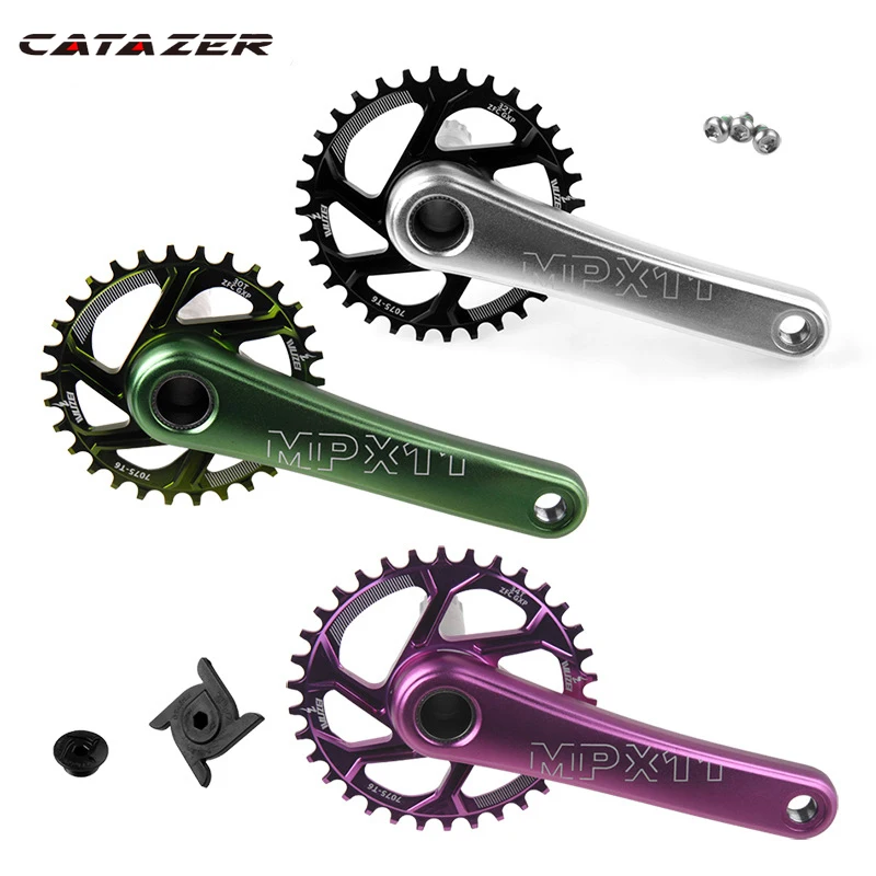 

Catazer Mountain Bicycle Crank Suit Sprocket 170/175mm Chainwheel Narrow Wide 30/32/34/36/38T Sprockets for SRAM GXP XX1 X9 XO