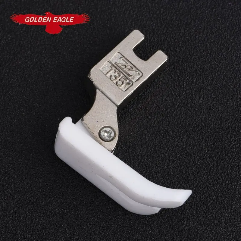 ZHIZU Plastic Cards T350 Lockstitch Sewing Machine Presser Foot Thick White Plastic Presser Foot Industrial Sewing Machine Parts