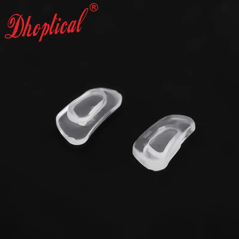 (25 زوجًا) وسادة أنف من السيليكون للنظارات في رف من البلاستيك الصلب، وسادة أنف بإطار فولاذي، وسادة أنف ناعمة من Bydhoptical #5
