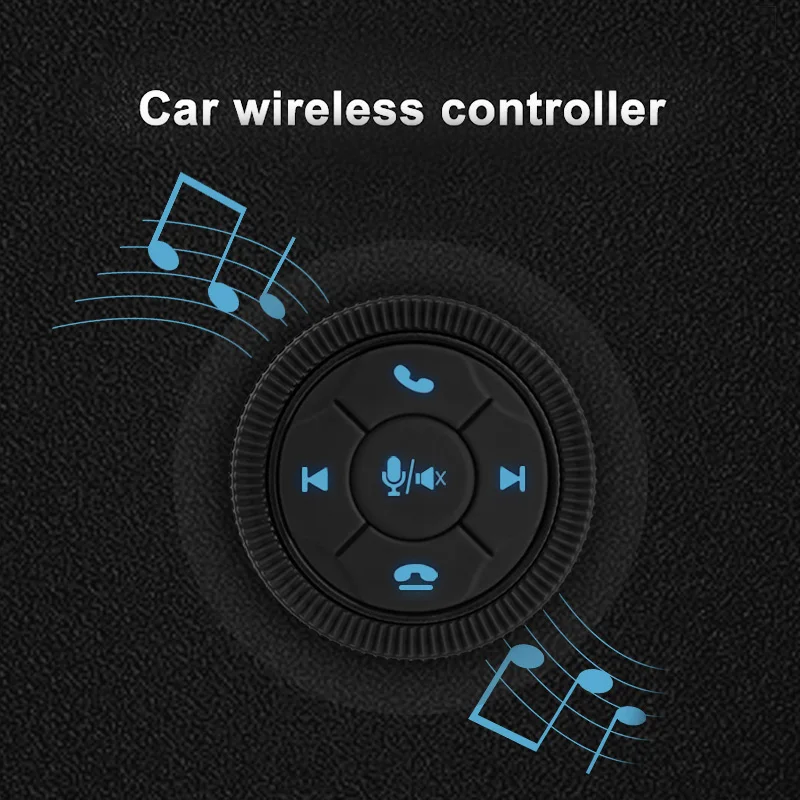 

Eunavi Universal Car Radio Remote Control Buttons Auto Steering Wheel Controller 7Key Wireless