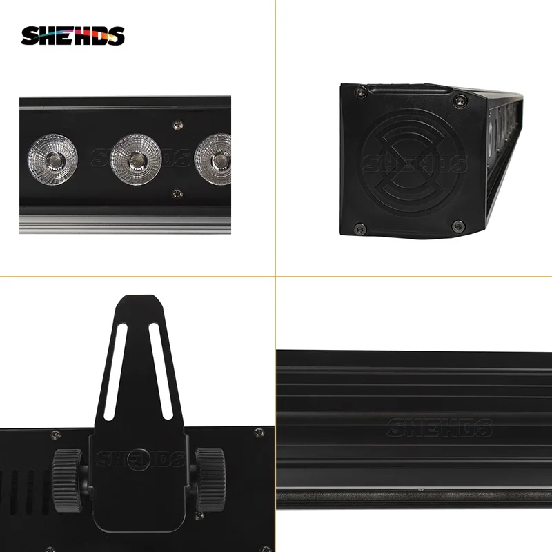 SHEHDS-Barra de luz LED RGBWA + UV, 18x18W, DMX Line Bar, DMX512, luz de escenario para Dj, iluminación de escenario de boda, lámpara de carrera